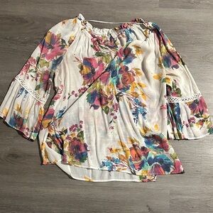 Spense Floral Blouse - Multicolor